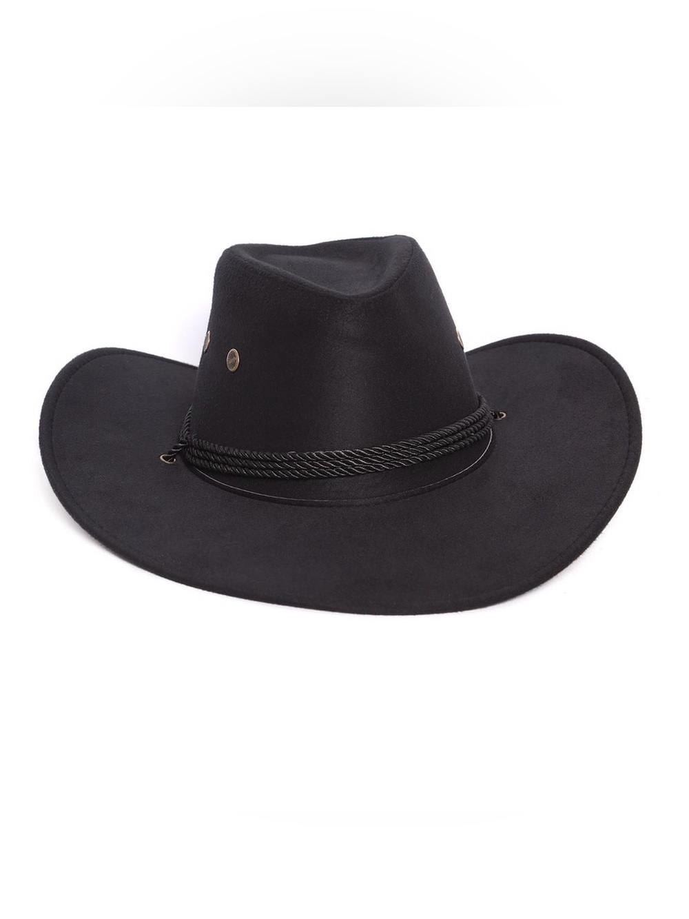 Fashion Nova Black Wide-Brim Cowgirl Hat-Costumes-Got Smashed During Delivery - Picture 2 of 6